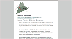 Desktop Screenshot of creativemusicianscoalition.com